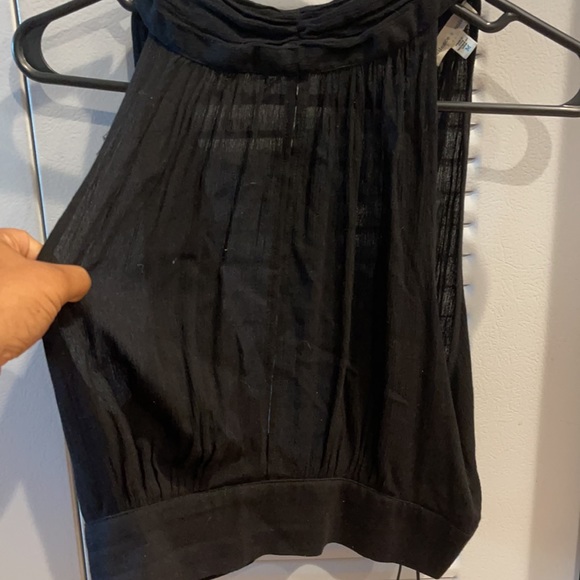 Black High Neck Keyhole Tank - Picture 2 of 3